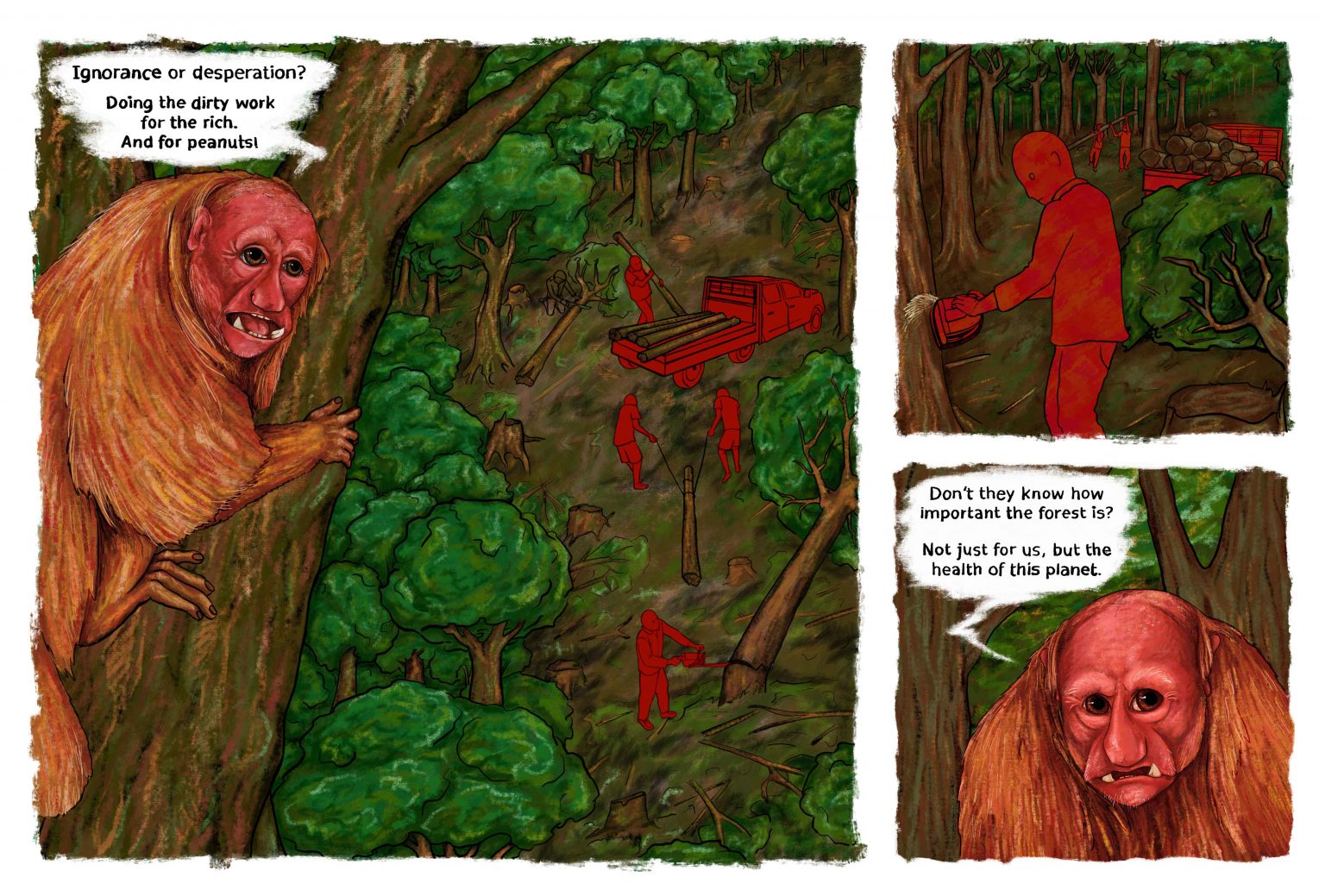 deforestation comic strip sayra 2